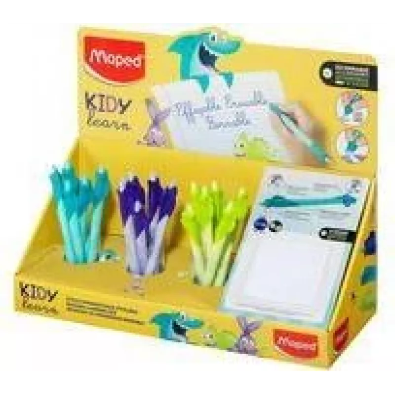 Maped KIDY Learn Uitwisbare rollerballpen, 0,7 mm, display van 18 stuks (229503)