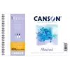 Canson Montval A4 aquarelblok, 300 g/m², 12 vel, fijne korrel, spiraalbinding, microperforatie C200807160