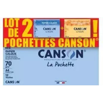 Canson transparantpapier & millimeterpapier, 2-delige set C400121939