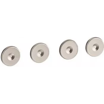 Legrand Sol schroefafdekking, 4 stuks, grijs, IK10 stootvastheid 077896