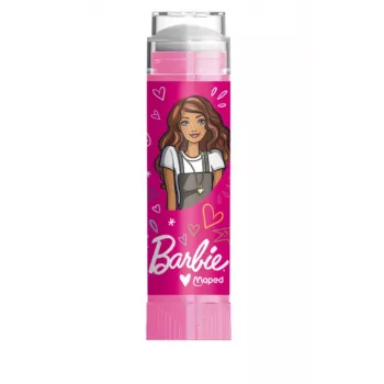 Maped Barbie kunststof gum met navulling, lippenstiftformaat, uitschuifbaar draaisysteem, 1 set 152013