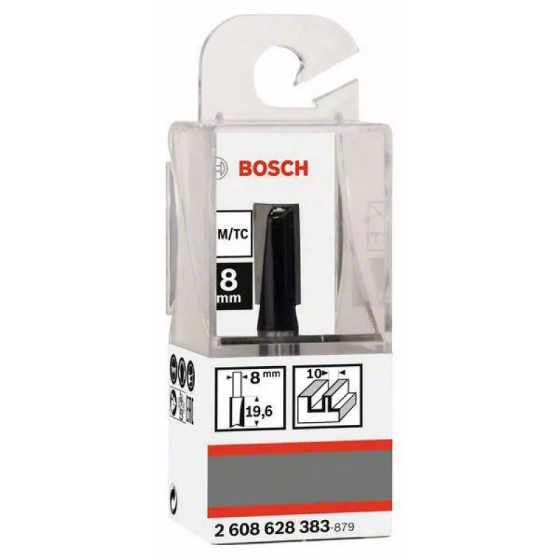 Bosch frees 8 mm schacht, 10 mm diameter, 20 mm snijlengte, 51 mm totale lengte 2608628383