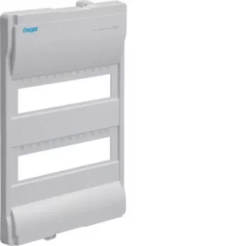 HAGER Volta maat 2 frontafdekking VZ222N voor inbouwverdeelkasten, 2 rijen, 24 modules, wit