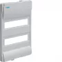 HAGER Volta maat 2 frontafdekking VZ222N voor inbouwverdeelkasten, 2 rijen, 24 modules, wit