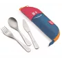 Maped PICNIK CONCEPT KIDS bestekset met roze etui, RVS, kindveilig, 3 delen 878001