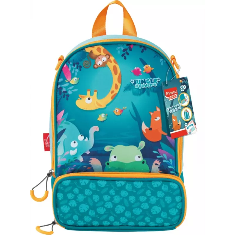Maped PICNIK Jungle Fever kinderrugzak, turquoise, 6,16 L, polyester, kleuterschool 879099
