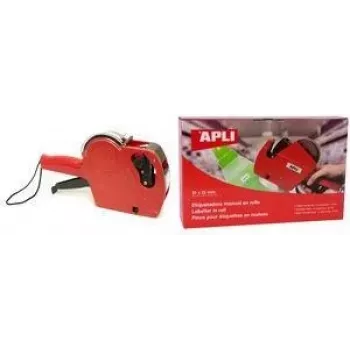 AGIPA 101418 rode 1-regelige prijsstempelaar, 8 cijfers, 8mm tekenhoogte