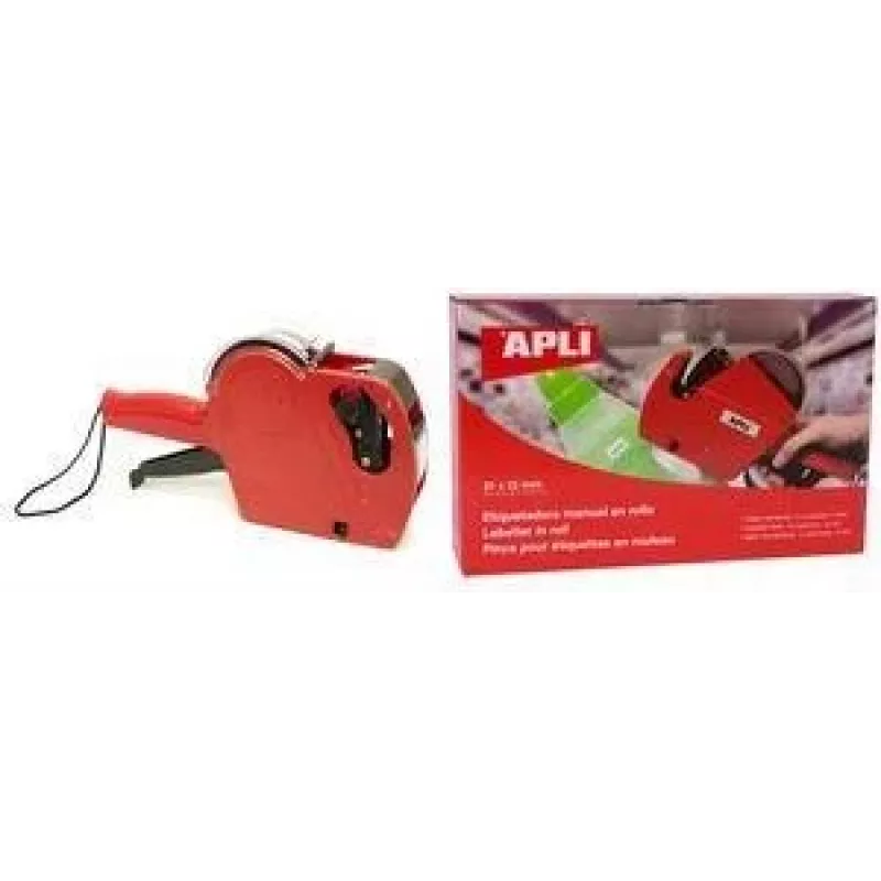 AGIPA 101418 rode 1-regelige prijsstempelaar, 8 cijfers, 8mm tekenhoogte