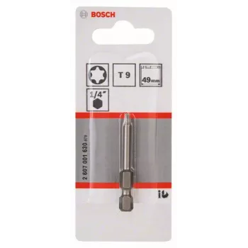 Bosch Torx bit T9 Extra Hard E 6.3, 25 mm, 1 stuk (2607001630)