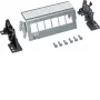 Hager FZ06MK 6-poorts Cat.6a afgeschermd Keystone patchpanel, grijs