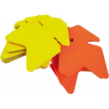 agipa pijl-symbool etiket, geel/oranje, 160 x 240 mm, dubbelzijdig, 1 stuk (022925)