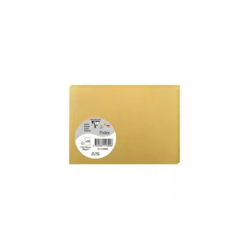 Pollen van Clairefontaine C6 kaart, goud, 210 g/m², pH-neutraal, zuurvrij, 110 x 155 mm, 1 stuk (111390C)
