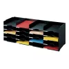 PAPERFLOW 20-vaks formulierensorteerstation, zwart polystyreen, met etiketten en etikettenhouders (541.01)