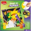 Maped Creativ schilderen op nummer set - papegaai & vlinder, 2 motieven, 10 acrylverf, vanaf 7 jaar 907085