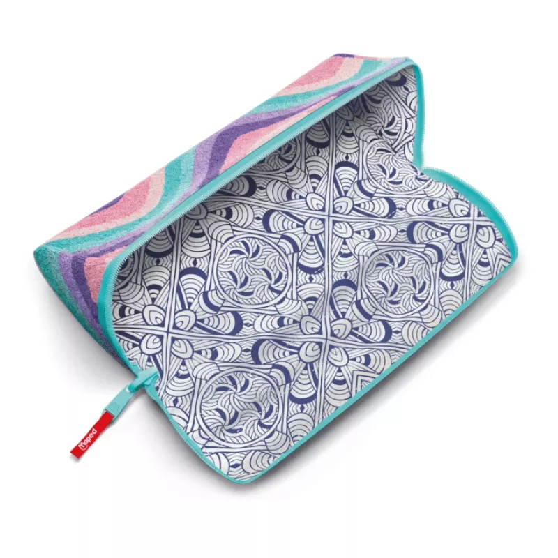 Maped Effect Pastel Softy Waves XXL etui, driehoekig, omkeerbaar, Pastel Waves 931913