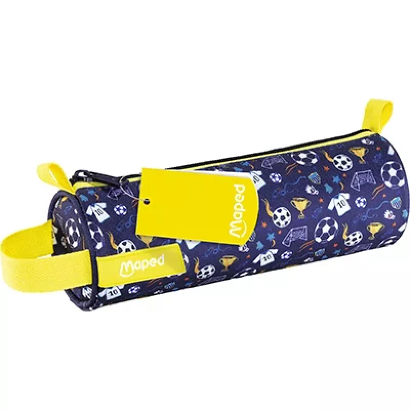 Maped voetbal etui-rol, polyester met motiefdruk, rits, draaglus, 1 stuk (932906)