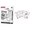 uni-ball DOTWORK startset uni pin, 9-delige etui met 8 fineliners en 1 Shalaku S vulpotlood (CF PIN/8 005)