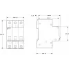 SIEMENS 5TL13910 scheidingsschakelaar 100A 3-polig 400V AC DIN-rail