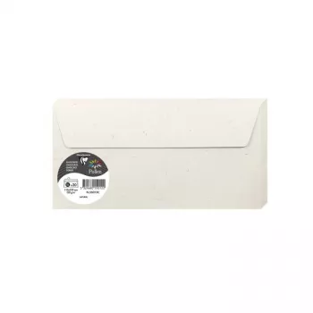 Pollen by Clairefontaine DL envelop, naturel 100% recyclingpapier, 120 g/m², 110 x 220 mm, 1 stuk (55012C)