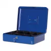 MAUL geldkist maat 4 blauw 300x245x90 mm staal met muntinzet en cilinderslot 56114-37