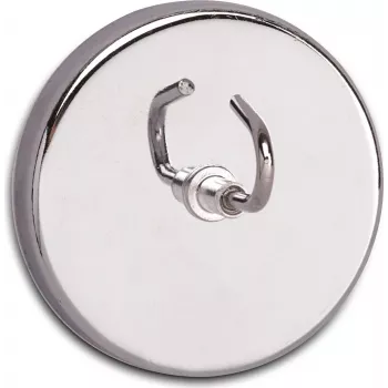 MAUL magneethaak met grote haak, binnen, roestvrij staal & staal, 52 mm diameter, universele haak, voor tegels & metaal 61555-96