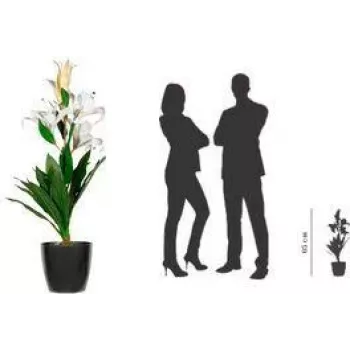 PAPERFLOW PALYS65 kunstmatige leliebloem-plant, 650 mm, polyester Real Touch