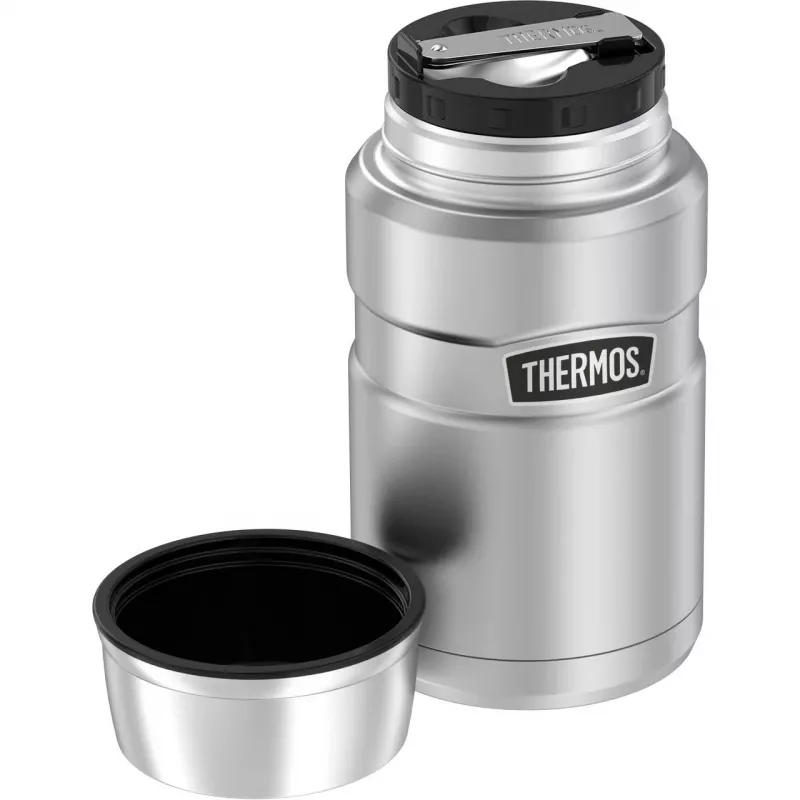 THERMOS STAINLESS KING vacuüm-isoleercontainer voor levensmiddelen, 0,71 L, matzwart 4001.233.071