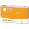 satino by wepa HiCycle keukenpapier, 3-laags, hoogwit recycling-tissue, driehoeksembossing, 1 rol 178320