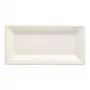 PAPSTAR pure suikerriet-bord, rechthoekig, 130 x 260 mm, 50 stuks, composteerbaar, magnetronbestendig 89746