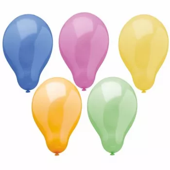 PAPSTAR Trend latexballonnen, bonte kleuren, 250 mm diameter, 1 stuk (81463)