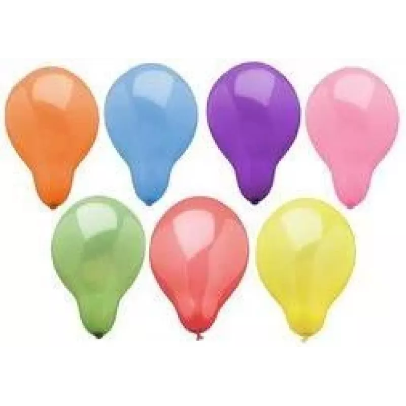 PAPSTAR party-ballonnen, 290 mm diameter, bonte kleurenmix, heliumgeschikt, 1 stuk (84211)