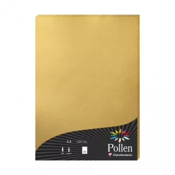 Clairefontaine Pollen A4 goud 120gsm papier - 25 vel 4200C