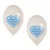 PAPSTAR Beierse blauw-witte latexballon, 250 mm diameter, 1 stuk 81949