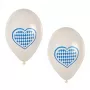 PAPSTAR Beierse blauw-witte latexballon, 250 mm diameter, 1 stuk 81949