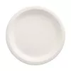 PAPSTAR pure suikerriet bord rond 230 mm 12-pack composteerbaar magnetronbestendig 89748