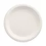 PAPSTAR pure suikerriet bord rond 230 mm 12-pack composteerbaar magnetronbestendig 89748