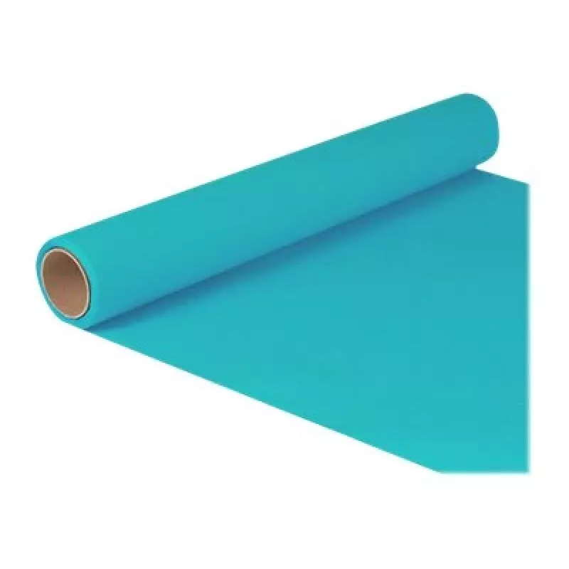 Papstar 82210 turquoise papieren tafelloper rol, 400 mm x 5 m, rechthoekig