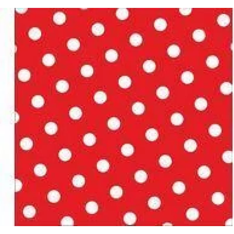 PAPSTAR Dots papieren servetten, 330 x 330 mm, rood, 3-laags, 1/4-vouw, 20 stuks 82756