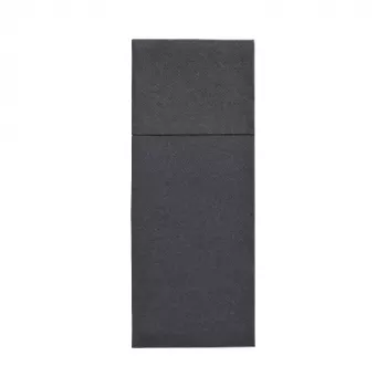 PAPSTAR Royal Collection servetten-bestekzak, zwart, premium-tissue, 40 x 40 cm, 1 stuk 37336
