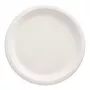 PAPSTAR pure suikerriet bord, rond, 260 mm, 50 stuks, composteerbaar, magnetronbestendig (89738)
