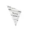 PAPSTAR puntzak krantenpapier, 270 x 190 x 190 mm, perkamentvervanger, 40 g/m², 125 g vulgewicht, 1 stuk 86053