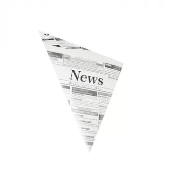 PAPSTAR puntzak krantenpapier, 270 x 190 x 190 mm, perkamentvervanger, 40 g/m², 125 g vulgewicht, 1 stuk 86053