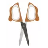 WEDO BELLO knutselaar schaar, ronde punt, 130 mm, voor rechtshandigen, RVS, softgrip, 1 stuk 736 004