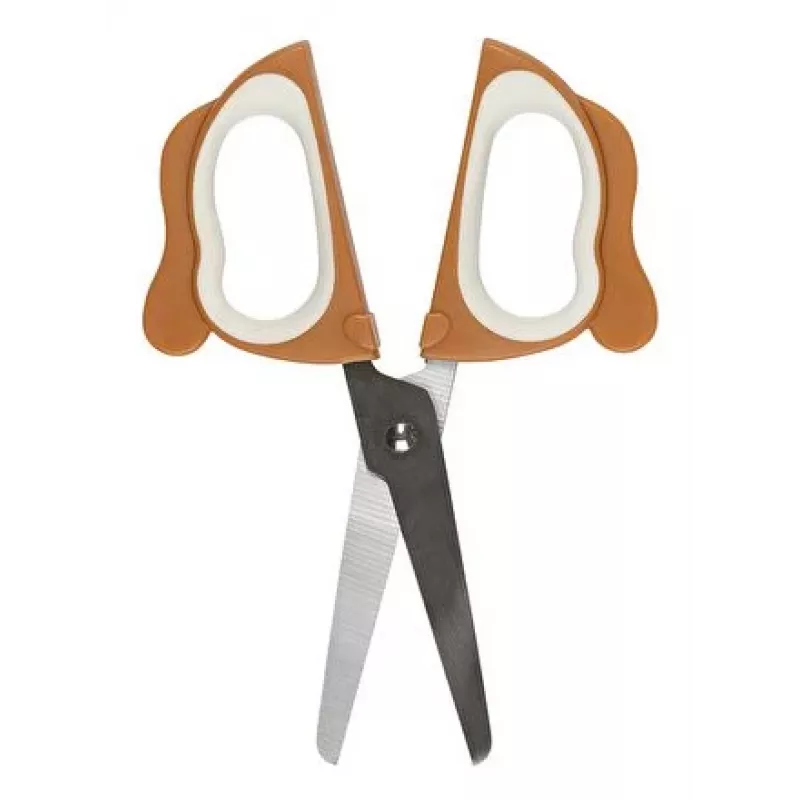 WEDO BELLO knutselaar schaar, ronde punt, 130 mm, voor rechtshandigen, RVS, softgrip, 1 stuk 736 004
