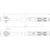 GEDORE DREMASTER K 1/2 inch momentsleutel, 60-300 Nm (2641259)