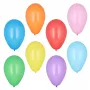 PAPSTAR ronde ballonnen, 190 mm diameter, bonte kleuren, natuurrubber latex, 1 stuk (10049)
