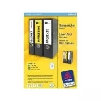 Avery L6060-100 witte multifunctionele etiketten 70 x 37 mm, 960 etiketten (40 vellen x 24)