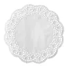 PAPSTAR ronde taartkleedje, 320 mm, wit geperst kantpapier, 40 g/m², 1 stuk (12456)