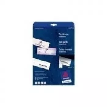Avery tafelkaarten C32253-25, wit, 40 x 110 mm, 100 kaarten (25 vellen x 4)
