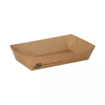 PAPSTAR frietbakjes pure 100% Fair, groot, 10,5 x 17 cm, frisvezelkarton, bruin, 80 stuks (87244)